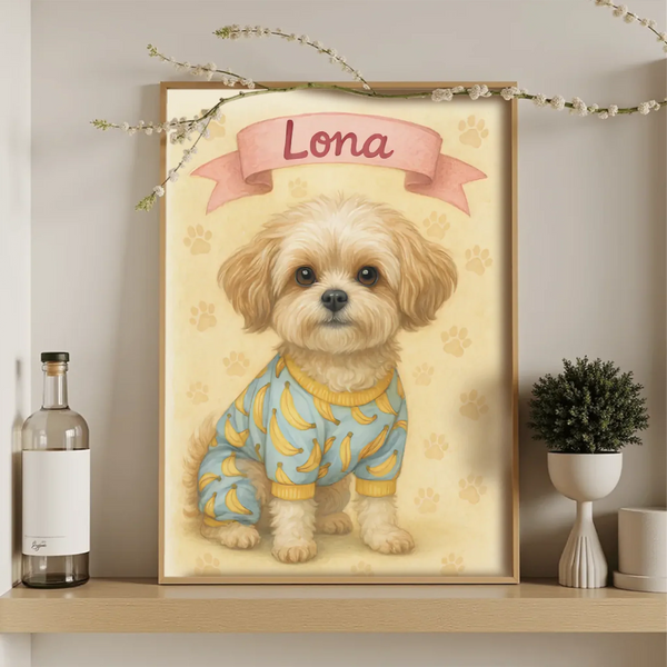 Custom AI-generated personalized portrait wall art poster print