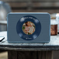 Personalized record speaker with custom Spotify photo design for music lover home decor