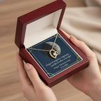 Personalized Forever Love necklace with moon phases design for anniversary celebration gift