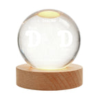 Custom Crystal Globe Lamp Best Dad Ever