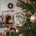 Custom Circle Acrylic Ornaments - My First Christmas