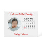 Custom Calendar Acrylic Block - Welcome to the Family