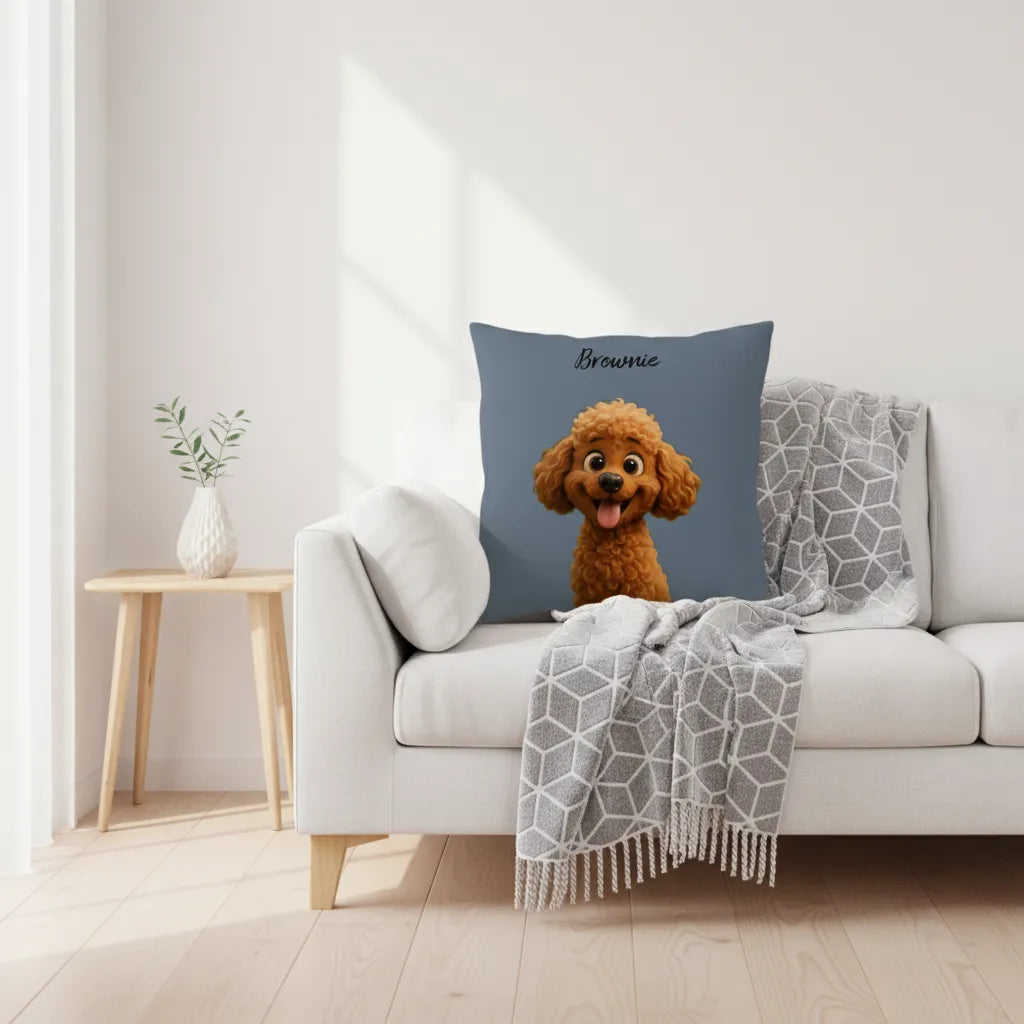 Custom Pet Pillow with AI Cartoon Filters | Shopify Product Personalizer