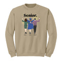 Personalized graduation crewneck sweatshirt celebrating academic milestone achievement