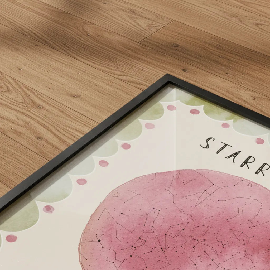 Personalized Birth Map Frame for Kids – Custom Star or Street Map