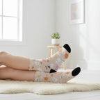 Personalized Halloween crew socks with custom name design for festive seasonal wear