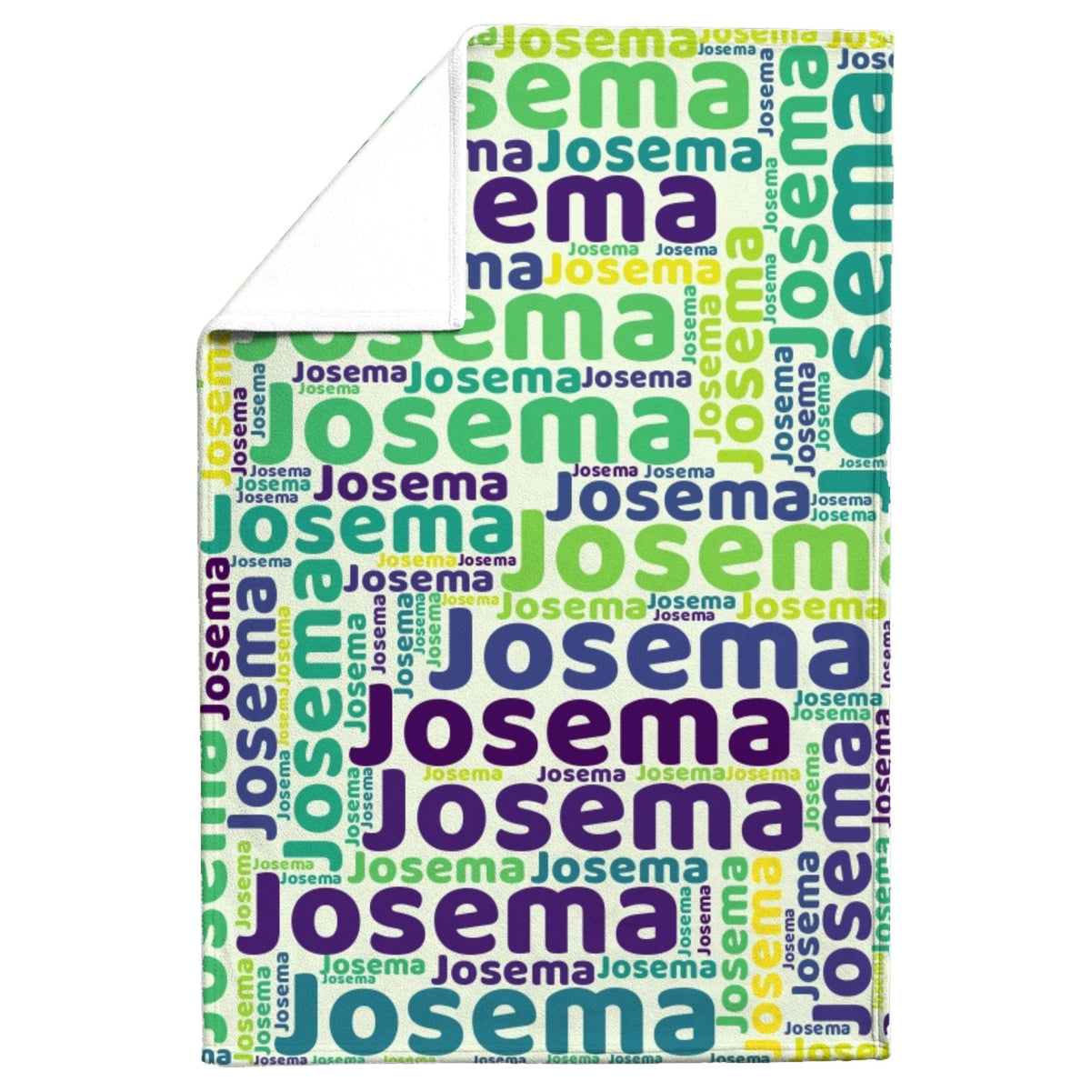 Custom Name Fleece Blanket - Word Cloud