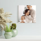 Personalized acrylic photo tiles set with family pictures and Together Is Our Favorite Place quote