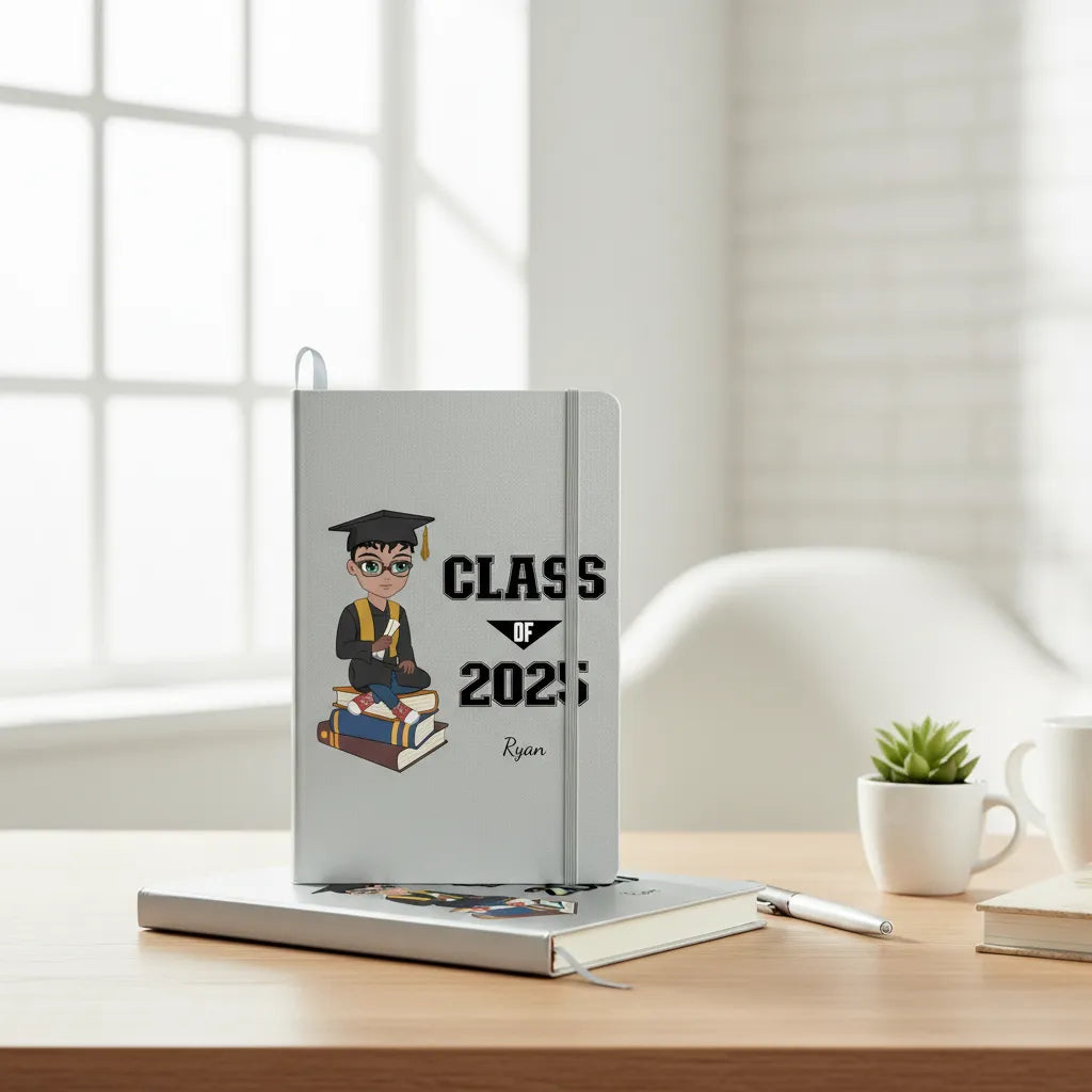 Personalized Ambassador Bound graduation journal with custom design for academic celebration