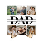 Custom Photo Wooden Plaque with Stand for Dad | Shopify Product Personalizer
