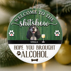 Personalized Welcome to the Shitshow funny pet acrylic plaque with custom 3D dogs and cats