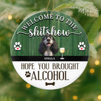 Personalized Welcome to the Shitshow funny pet acrylic plaque with custom 3D dogs and cats