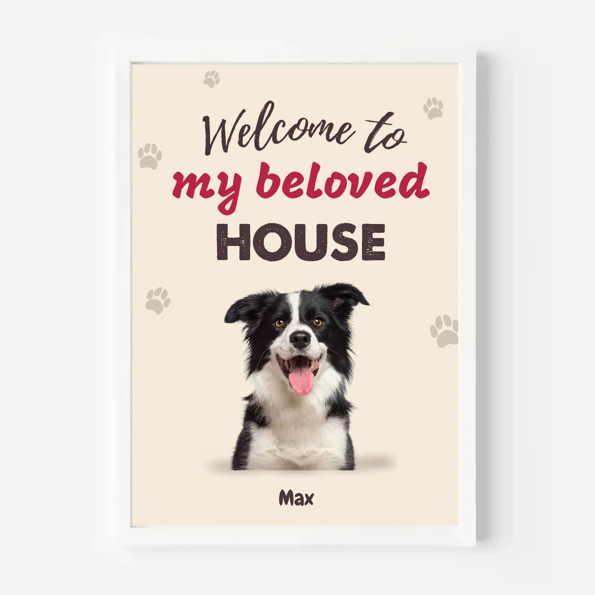 Personalized Welcome to Our House family name canvas wall art for home decor