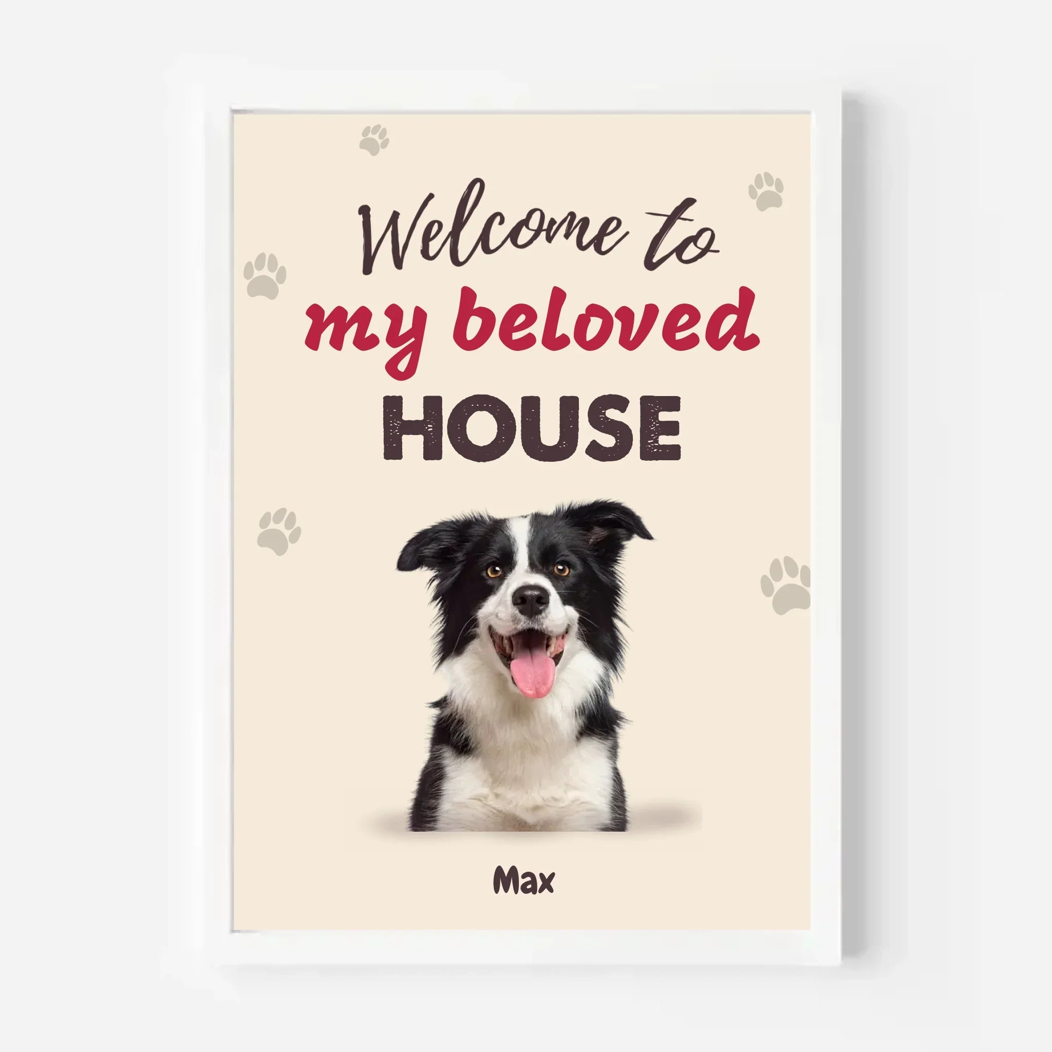 Personalized Welcome to Our House family name canvas wall art for home decor