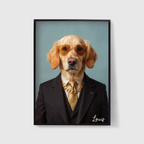 Personalized AI-generated poster of your dog or cat dressed in a custom costume