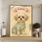 Custom AI-generated personalized portrait wall art poster print