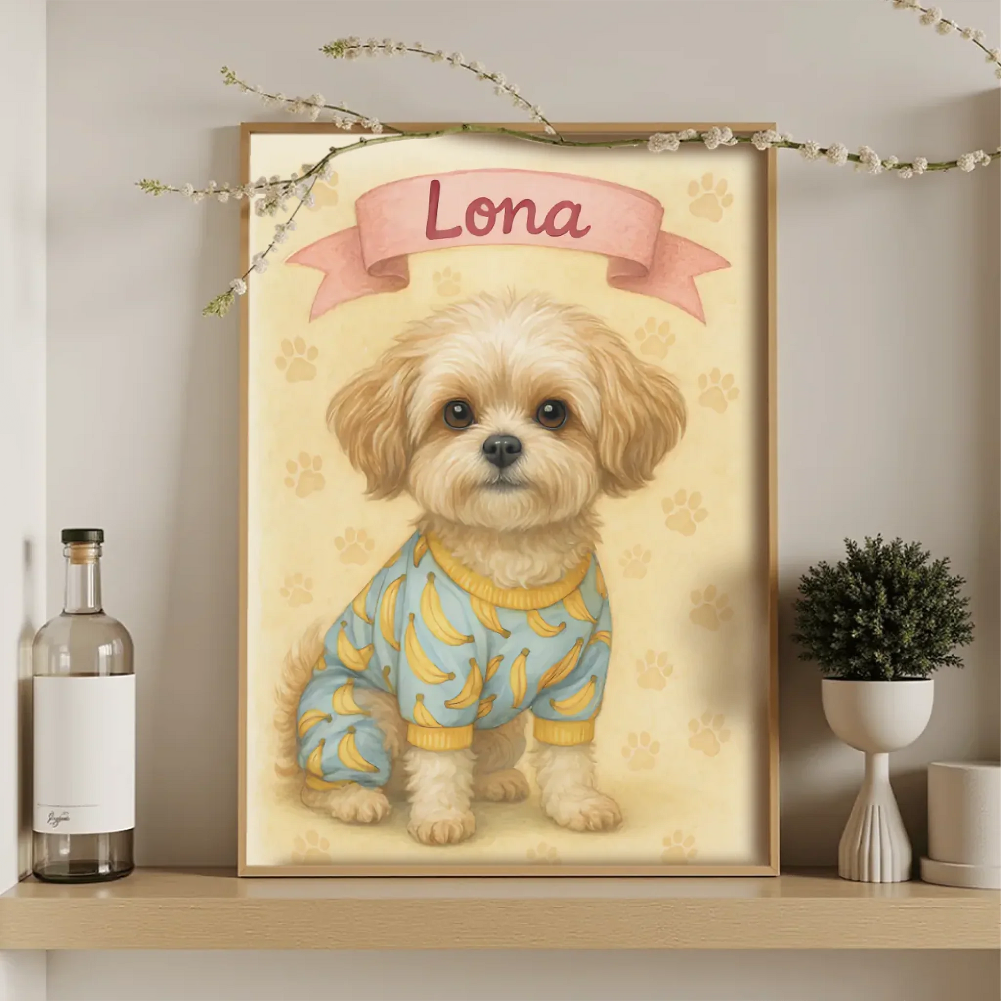 Custom AI-generated personalized portrait wall art poster print