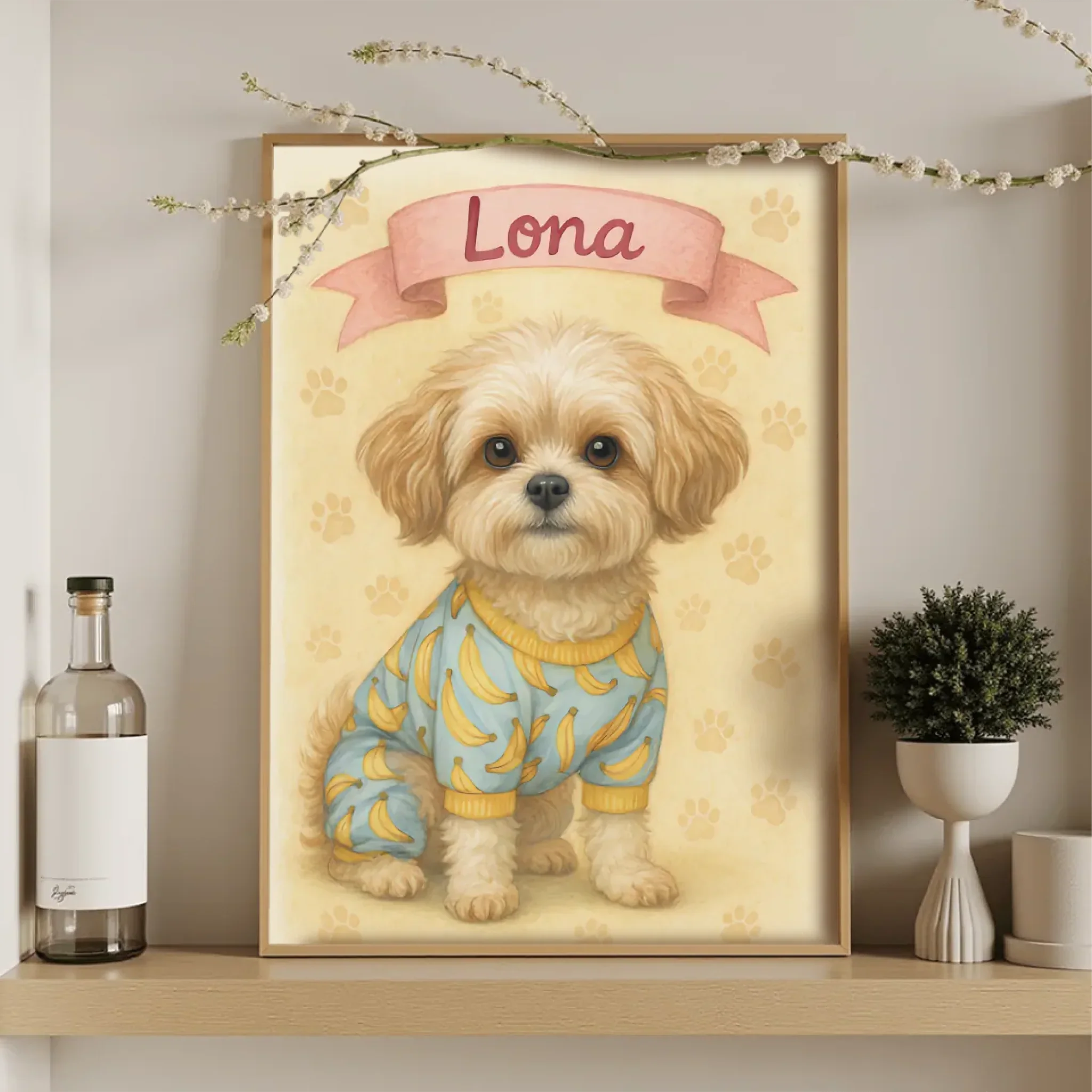 Custom AI-generated personalized portrait wall art poster print