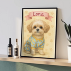 Custom AI-generated personalized portrait wall art poster print