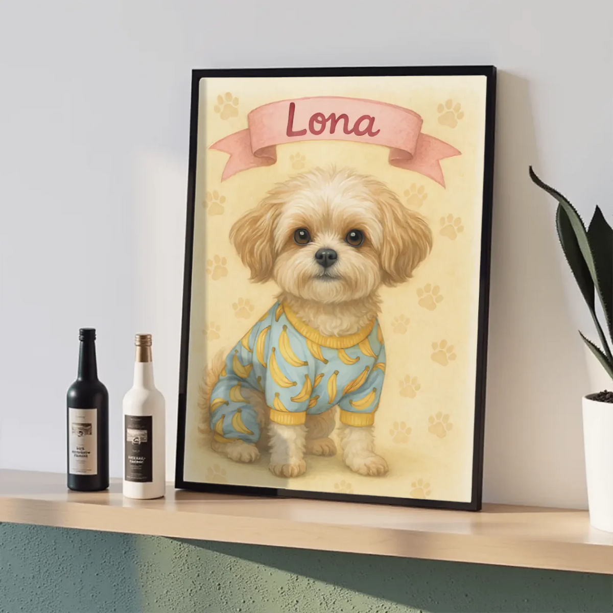 Custom AI-generated personalized portrait wall art poster print