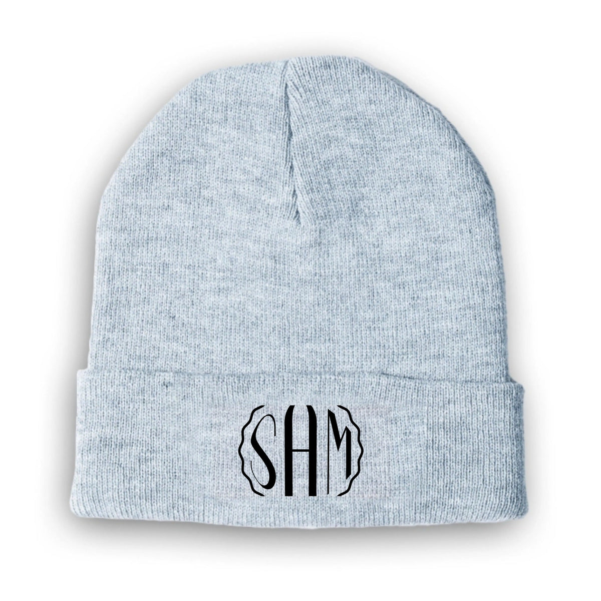 Custom Monogram Cuffed Beanie