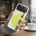 Personalized iPhone snap case with custom text shadow design for stylish phone protection