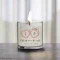 Personalized Mother's Day Posh candle with elegant custom design for thoughtful mom gift