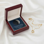 Custom Forever Love Necklace with Moon Phases