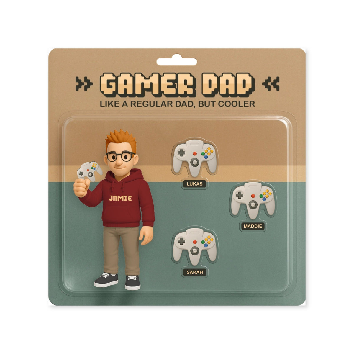 Custom Gamer Dad Acrylic Light Box