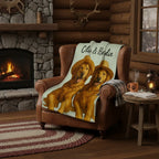 Custom Pet Fleece Blanket with AI Oil Painting Filters | Shopify Product Personalizer
