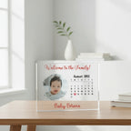 Custom Calendar Acrylic Block - Welcome to the Family