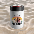 Personalized photo buddy koozie keeping drinks cold with your favorite custom image