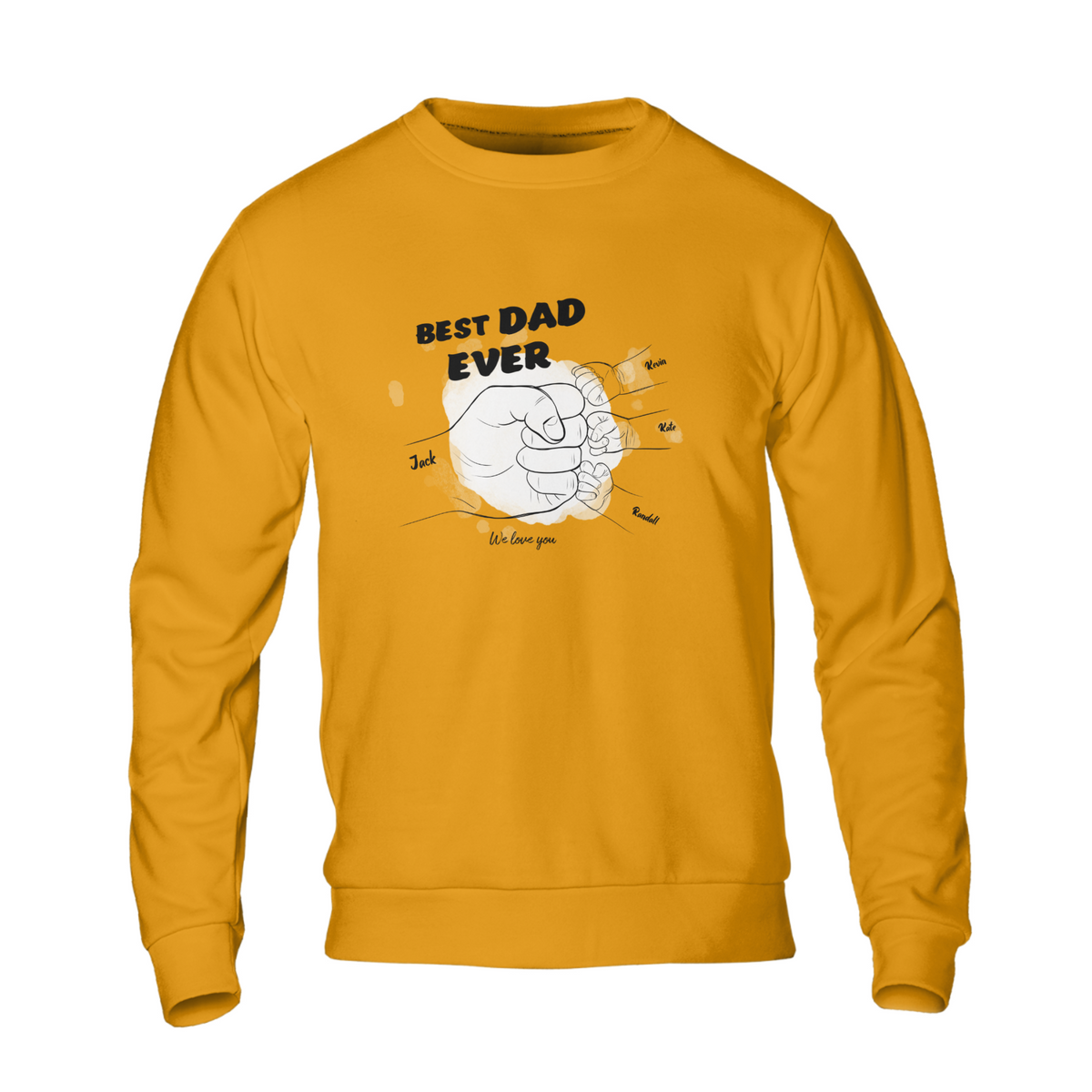Custom Best Dad Unisex Crew-neck Sweatshirt