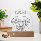 Personalized acrylic dome plaque with pencil draw design for teachers and graduate gifts