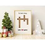 Custom Crossword Family Frame - Better Together
