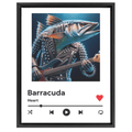 Custom Black Framed Canvas with Open AI's Dall-E image generator! Music Player