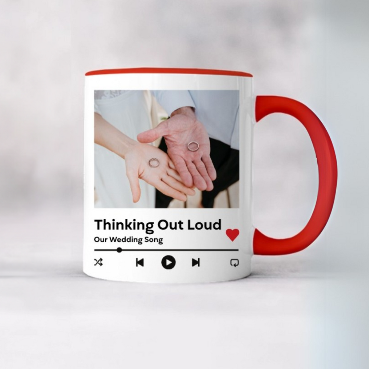 Custom Accent Coffee Mug - Music Player