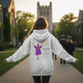 Personalized unisex pullover hoodie with graduation calendar design for milestone celebration