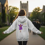 Personalized unisex pullover hoodie with graduation calendar design for milestone celebration