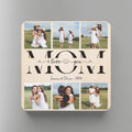 Personalized wooden album cover fridge magnet for music lovers with custom design
