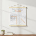 Personalized canvas wall hanging word search puzzle with custom names and meaningful words