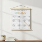 Personalized canvas wall hanging word search puzzle with custom names and meaningful words