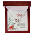 Custom Interlocking Hearts Necklace - Merry Christmas | Shopify Product Personalizer
