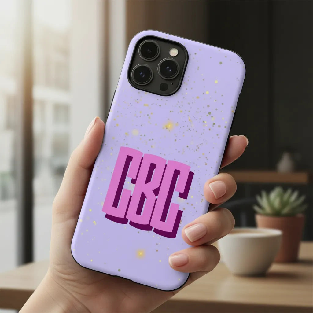 Personalized tough iPhone protective case with custom design for everyday phone protection