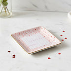 Custom Square Ceramic Ring Dish - Our Love Word Search | Shopify Product Personalizer