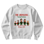 Custom Face-Cut Unisex Sweatshirt - Elf Family