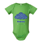 Custom Baby Bodysuit - Word Cloud