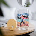 Personalized sipper glass with custom name design for daily hydration in style