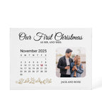 Custom Calendar Acrylic Block - Our First Christmas
