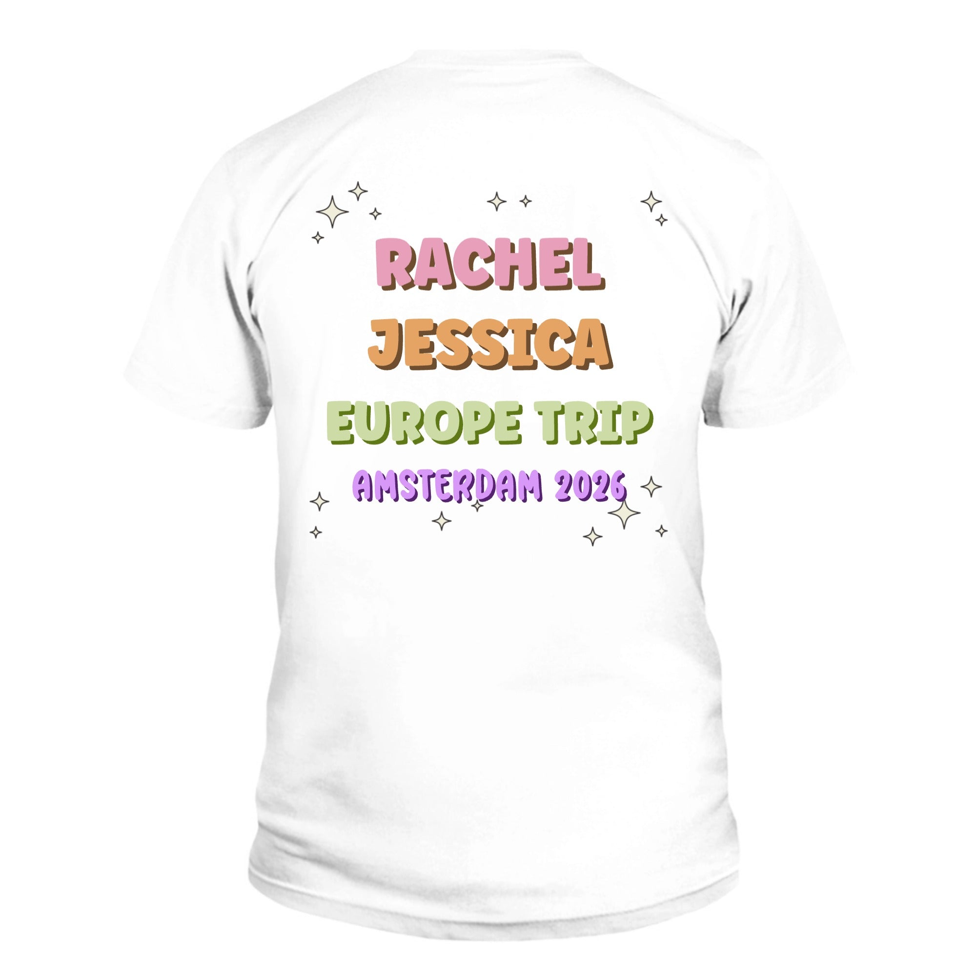Custom Unisex T-Shirt Text Shadow | Shopify Product Personalizer